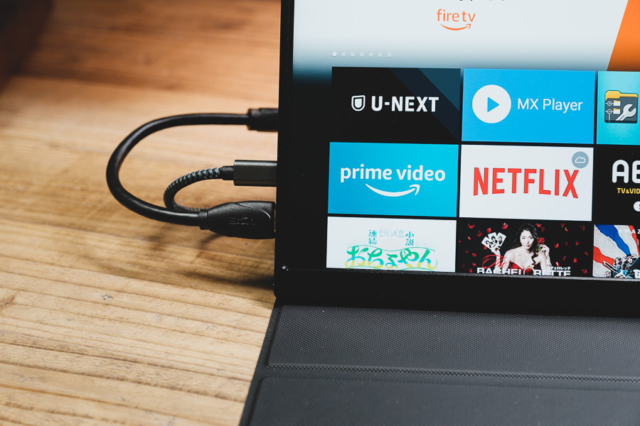 fire tv stick 第3世代+モバイルモニター15.6インチFHD 夢み